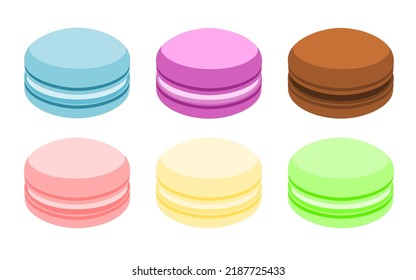 Macaron or macaroon vector illustration