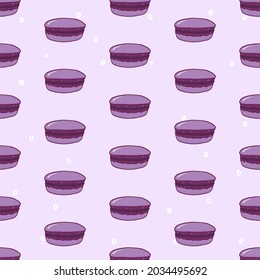 Macaron seamless pattern illustration vector