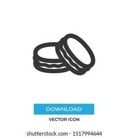 Macaron vector icon, simple sign for web site and mobile app.