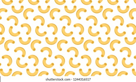 Macaroni Cartoon Pattern. Wallpaper. Background.