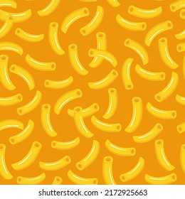 Macaroni  and cheese pasta food vector illustration repeating pattern 