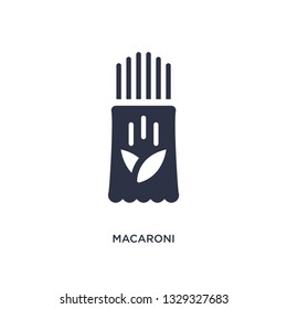 macaroni icon. Simple element illustration from gastronomy concept. macaroni editable symbol design on white background. Can be use for web and mobile.