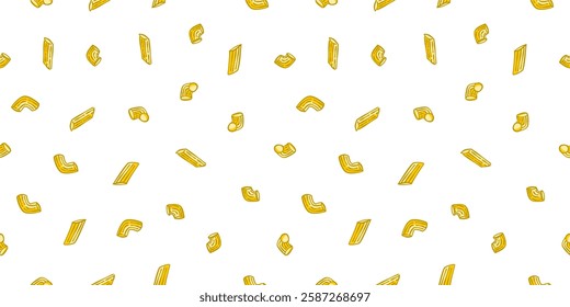Macaroni Pasta Pattern background. Seamless Pattern Macaroni background. pasta pattern background.