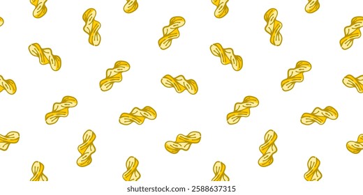 Macaroni Pasta Pattern background. Seamless Pattern Macaroni background. pasta pattern background.
