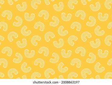 Macaroni pattern wallpaper. Macaroni noodle. Macaroni vector.