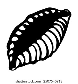 Macaroni shells hand drawn doodle. Pasta. Conchiglione, gnocchetti sardi. Wheat dough food. Food product. Side dish. Grocery. Vector sketch line art illustration.