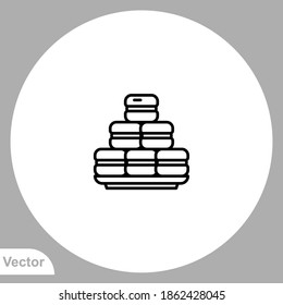 Macarons icon sign vector,Symbol, logo illustration for web and mobile