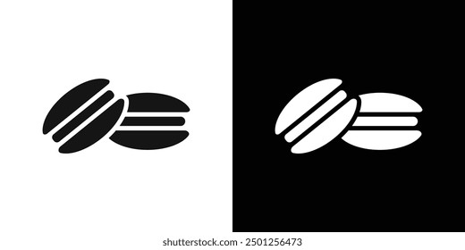 macarons icon Symbol mark in filled style