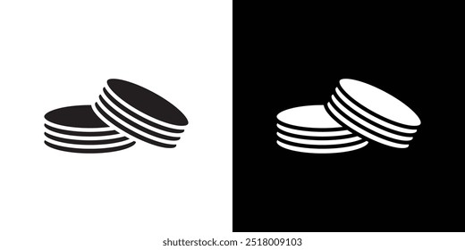 macarons icon Vector flat thin line illustration