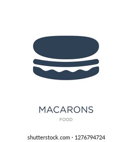 macarons icon vector on white background, macarons trendy filled icons from Food collection, macarons vector illustration