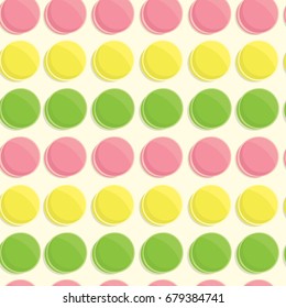 Macarons seamless pattern.