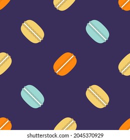 Macarons seamless pattern with macaroons colorful brownies bake pastry chef sweet sugar homemade almond flour cookies gluten free cookies candy