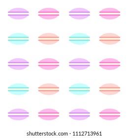 Macarons Vector Illustration, Background