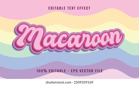 Makronen 3D-Texteffekt-Design