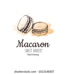 macaroon biscuits sweet and beautiful dessert