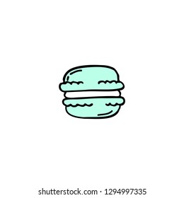 macaroon doodle icon