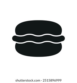 Macaroon icono de bebidas de alimentos Vector de diseño básico Plantillas de concepto simples y modernas