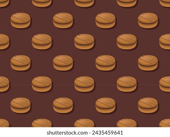 macaroon food vector pattern sugar cream pastry sweet colorful bakery eat dessert menu homemade cake