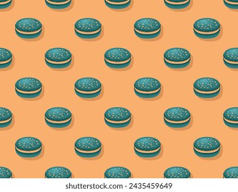 macaroon food vector pattern sugar cream pastry sweet colorful bakery eat dessert menu homemade cake