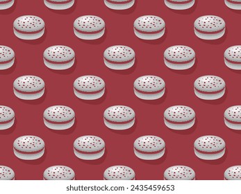 macaroon food vector pattern sugar cream pastry sweet colorful bakery eat dessert menu homemade cake