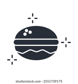 Macaroon icon. vector.Editable stroke.linear style sign for use web design,logo.Symbol illustration.