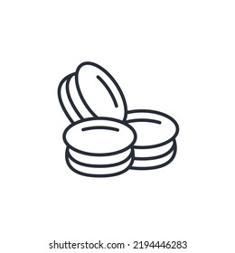 Macaroon icons  symbol vector elements for infographic web