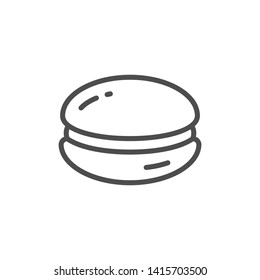 Macaroon Line Outline Modern Icon