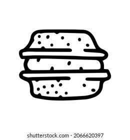 macaroon line vector doodle simple icon design