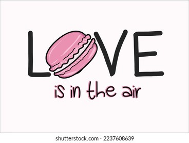 macaroon pink love is in the air