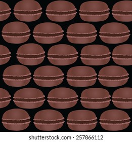 Macaroon seamless pattern.