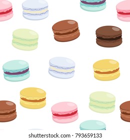 macaroon seamless pattern and vector