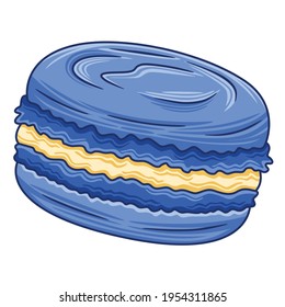 Macaroon Vector in Flat Design Style