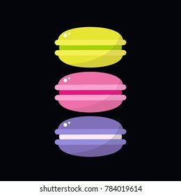 macaroon vector icons