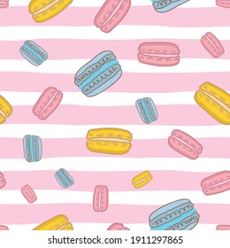 Macaroon vector repeat pattern design-01