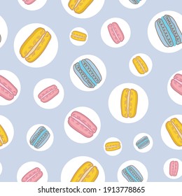 Macaroon vector repeat pattern design-12