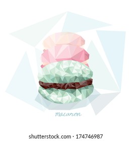 Macaroons, backgrounds vector