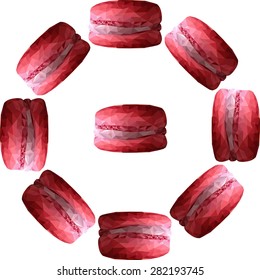  macaroons dessert delicious yum vector