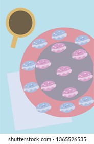 macaroons on the plate