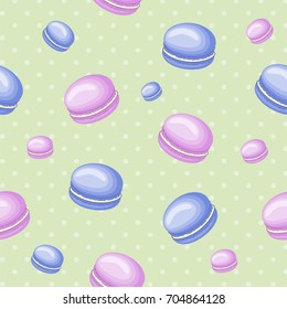 Macaroons seamless pattern