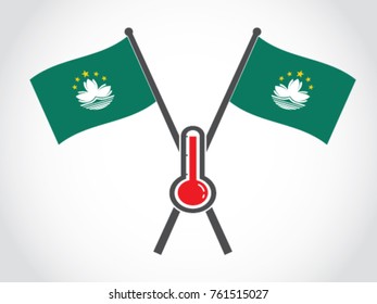 Macau Emblem Hot Temperature