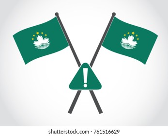 Macau Emblem Warning Sign