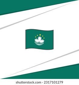 Macau Flag Abstract Background Design Template. Macau Independence Day Banner Social Media Post. Macau Design
