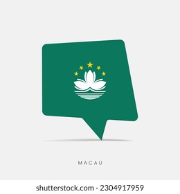 Macau flag bubble chat icon