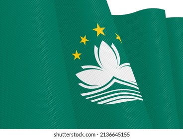 Makau-Fahne, die Farbverlauf-Textur