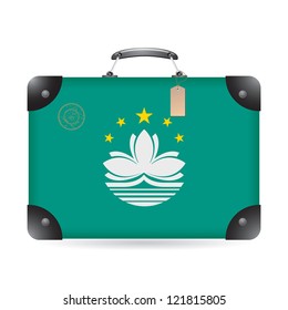 Macau flag on bag