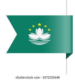 Macau Flag Vector Bookmark Icon - Illustration