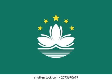 Macau flag vector for designer.