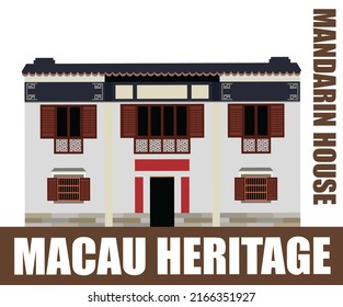 Macau Heritage And Landmark Icon Mandarin House