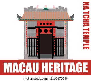 Macau Heritage And Landmark Icon Na Tcha Temple