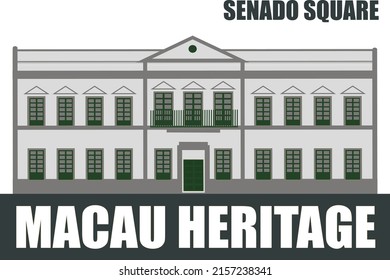 Macau Heritage And Landmark Icon, Senado Square